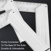 L-Shaped 90 Degree Angle Ruler 25cm/9in Measuring Ruler Aluminum Alloy