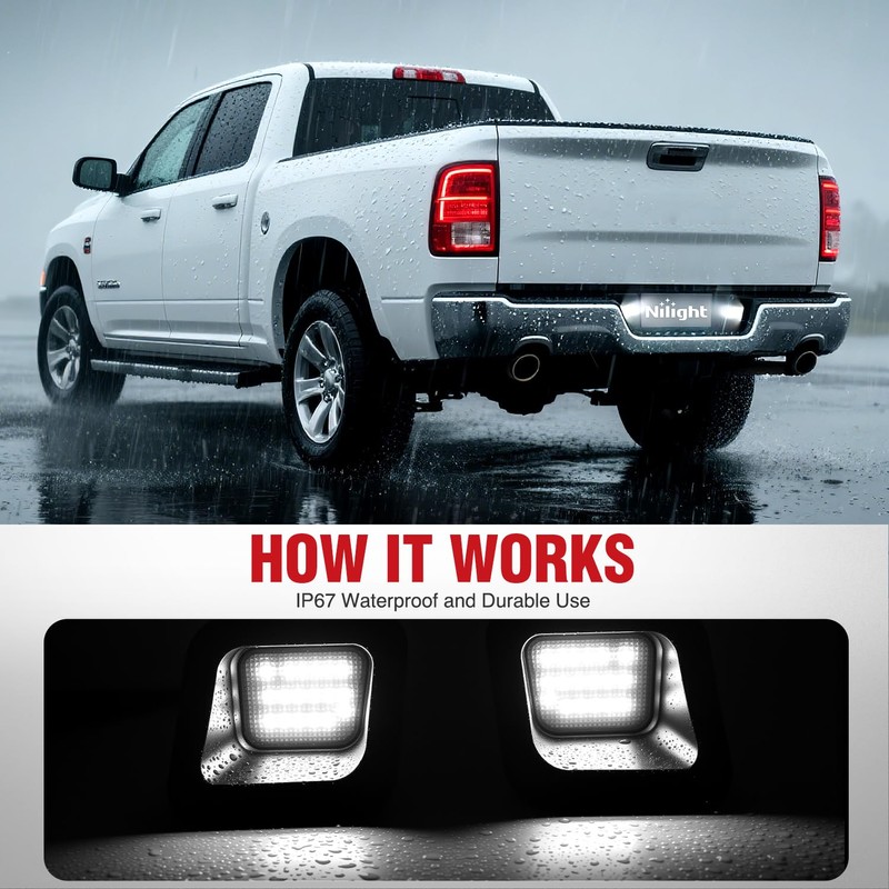 Nilight License Plate Lights Compatible with 2003 2004 2005 2006