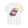 Tom & Jerry Paint Splash T-Shirt, White