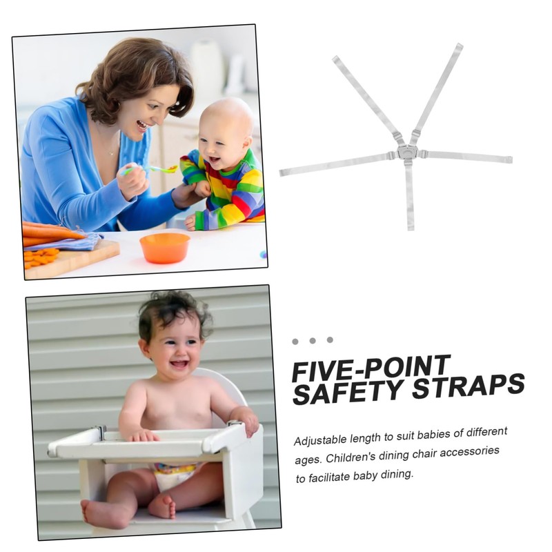 FRCOLOR Safety Harness for High Chairs Adjustable Straps with Soft