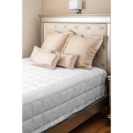 Downtown Feather Classic White Down Blanket (Queen 90" x 96", White)