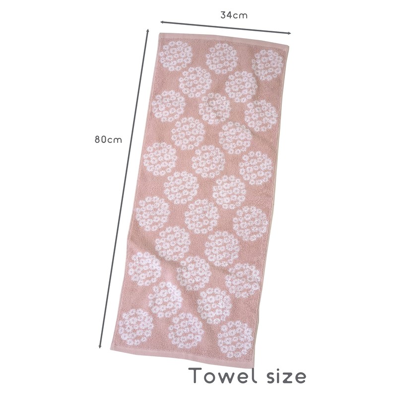 Kosugizen Onnera Face Towel, 13.4 x 31.5 inches (34 x