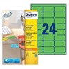 Avery L6033-20 Printable, customisable Removable Green Filing Labels, 24 Labels
