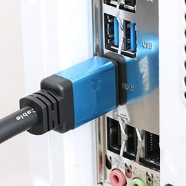 XIBUZZ HDMI Cable 65ft (Supports HDR10, 8/10bit, 18Gbps, HDCP2.2, ARC) HDMI 2.0 Cord with Ethernet - Long HDMI Cable Ultra High-Speed with Gold-Plated Connectors- White by Cable Direct