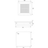Gedotec Cable passage desk cable guide EXIT square with brush