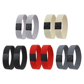 CVDYWDJIE 5 Pairs of Anti-Fall Shoelaces, Laces Fastening Straps for Shoes with High Heels, Simple Elastic Bands, Elastic Bands for Shoe Attachment, Auxiliary Bands for Shoes, red