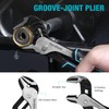 DURATECH 4-Piece Pliers Set, 8" Long Nose, 8" Slip Joint,