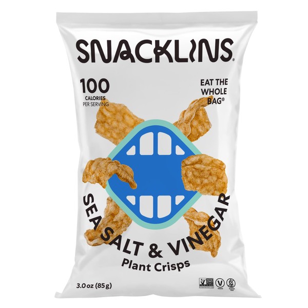 SNACKLINS Plant Based Crisps Vegan Healthy Snacks - Gluten Free,