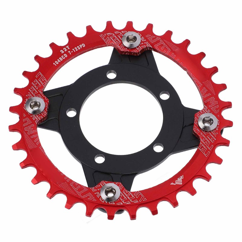 104 BCD 32T Chainring 104BCD Sprocket Adapter 32T Positive Negative
