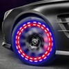 Car Tire Wheel Lights, 4Pcs Air Valve, Solar Valve Cap