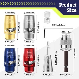 Wire Twister Tool for Drill, Anglecai Electric Drill Wire Twister Tool, Wire Stripping and Twisting Tool Quickly Drill Wire Nut Twister for Drill, Wire Stripping Tool and 50Pcs Wire Connectors Nuts