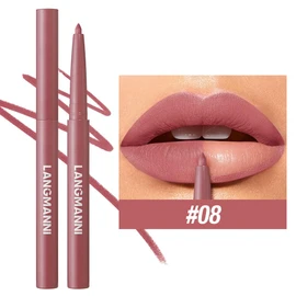 MIRUOKOU Lip Liner Matte Tint Trip Pencil Lip Long Lasting Color Retention Waterproof 08#