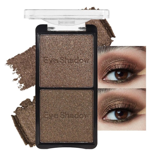 FeiCuiYun Double color eye shadow, Eyeshadows Creamy, high pigment eye