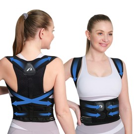 Back Brace Posture Corrector for Women and Men Adjustable Full Back Support Shoulder Straightener Braces L SIZE