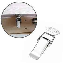 Stainless Steel Hook Latch Lock Hasp Latch (Medium) 7ea