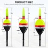 QualyQualy 4PCS Lighted Slip Bobbers Fishing Floats Glow in The