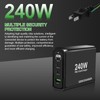 GEWUCHARGER Charger, 4-Port 240W Charger, USB-C X3 & USB-A, USB