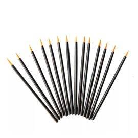 100Pcs Black Eyeliner Brush Disposable Point Eyeliner Applicator Cosmetic Eye Wands Eye Liner Makeup Tool for Women