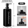 GMISUN Shampoo and Conditioner Dispenser, Refillable Matte Black Shampoo Dispenser