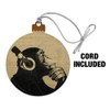 GRAPHICS & MORE Headphone Chimp Monkey Wall Wood Christmas Tree
