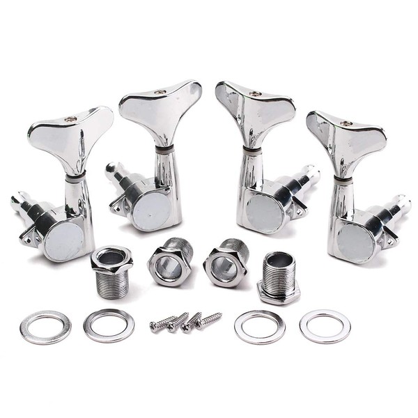 Alnicov Set Of 4 Quality Chrome Sealed Tuning Pegs Tuners