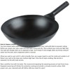 iPro Kitchenware 14" Carbon Steel Chinese Wok *Japanese Style *Round