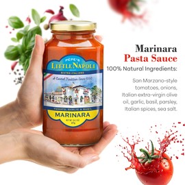 Chef Pèpe's Little Napoli Marinara Sauce - Premium Pasta Sauce made with San Marzano Style Tomatoes and No Preservatives - 3 Pack