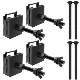 SALUINOKI Upgraded E-Track Spare Tire Mount, E-Track Double Fitting Spare Wheel Holder Mount, Etrack Accessories for Trailers, Truck Bed, Garages (4 Pack)