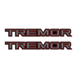 Tremor Decals Package Truck Bed Side/Red Line