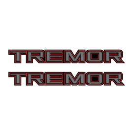 Tremor Decals Package Truck Bed Side/Red Line