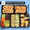 Pack of 10 Sandwich Platter Trays with Lids - Reusable