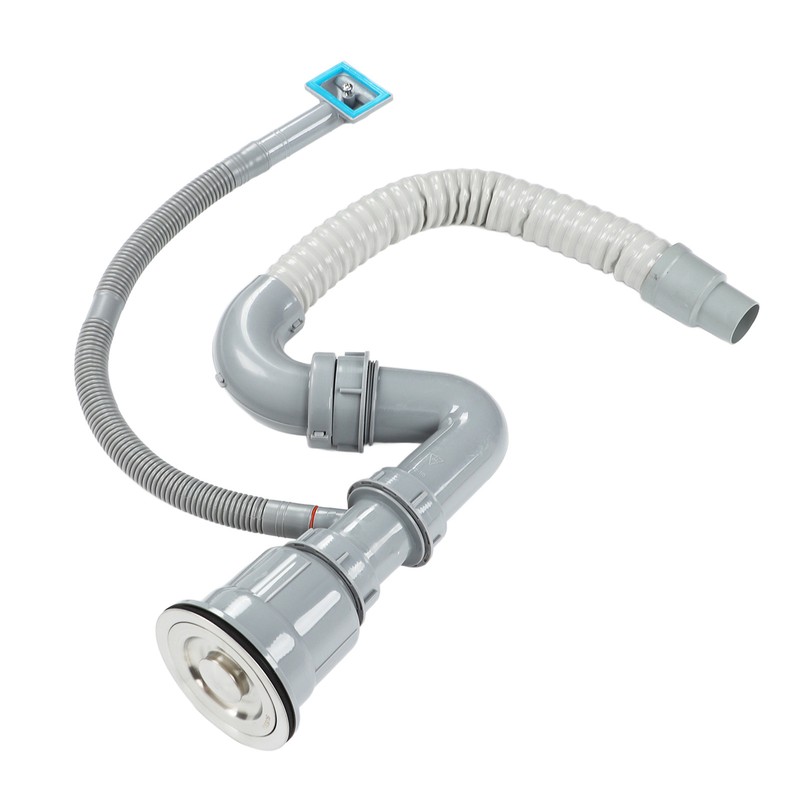 Stainless Steel Sink Drain Assembly with Cage S Bend Hose