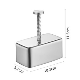 Lyfengdeam Onigiri Mold Stainless Steel, Musubi Mold Rice Mold Kit, Maker Press, Classic Triangle，Heart Shape，Rectangle Rice Ball Moldfor Kid Lunch Bento and Home DIY (Rectangular Mold)