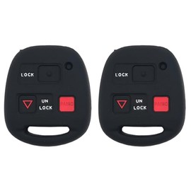 Replacement Remote Key Shell Case Cover fits for Lexus ES GS GX is LS LX RX SC ES300 ES330 GS300 GS400 GS430 GX470 IS300 LS400 LS430 LX470 RX300 RX330 RX350 RX400h RX450h SC430 (Black2)