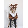 ComfyCamper Reindeer Costume for Girls Boys and Kids, 6-8 Years