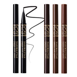 When I was young, NA Edge Holic Waterproof Brush Liquid Eyeliner 4 colors, 03 Brown / 나어릴때 N.A. 엣지홀릭 워터프루프 브러쉬 리퀴드 아이라이너 4color, 03 브라운