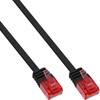 InLine 71614S Patchkabel flach, U/UTP, Cat.6, schwarz, 1,5m