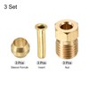 PATIKIL 2.5mm ID 4mm OD Tube Brass Compression Assortment Kit