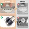 Adjustable Rolling Pin with Thickness Rings for Baking -Non Stick