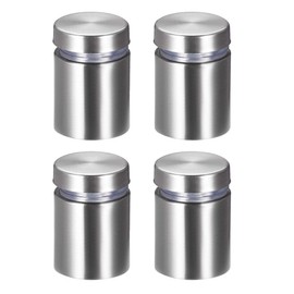 sourcing map Wall Mount Sign Picture Holder Acrylic Glass Holder Nails 3/4 Diameter x 1 Inch (19 x 25 mm) Pack of 4