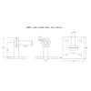 Hardware-Solutions 1PC Bolt on Anchor Plate - Galvanised Steel Gate