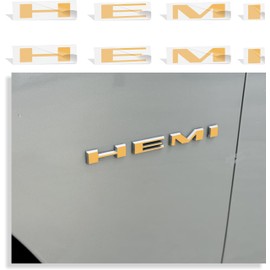 Reflective Concepts HEMI Fender Emblem Overlay Decal Stickers for 2020-2022 Charger R/T - (Color: Reflective Gold)