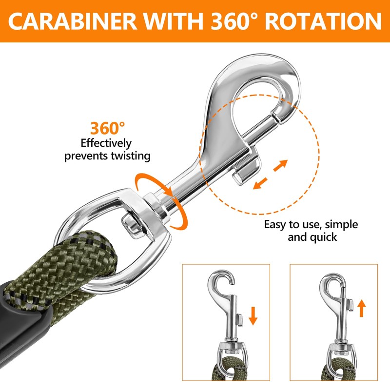 Aystkniet Reflektierende Trainingsleinen für Hunde, 5 m/10 m/15 m/20 m/30