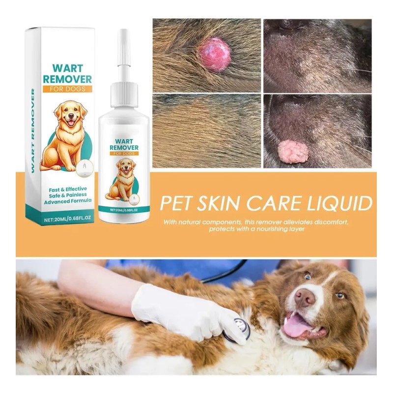 Corrector De Verrugas De Perro 20ml, Rápido Y Eficaz