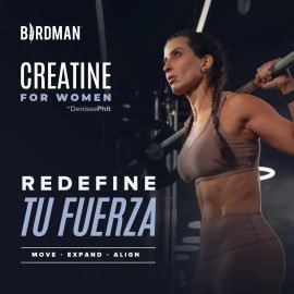 Birdman Creatine For Women  Creatina Para Mujer Con Inositol, Acido Hialurnico Y Vitaminas  Sin Sabor  40 Porciones                                   