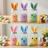 6 Pack 13.5oz Easter Candy Jars with Bunny Ear Lids