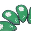 10 PCS Golf Club Head Covers Four Leaf Clover Pattern