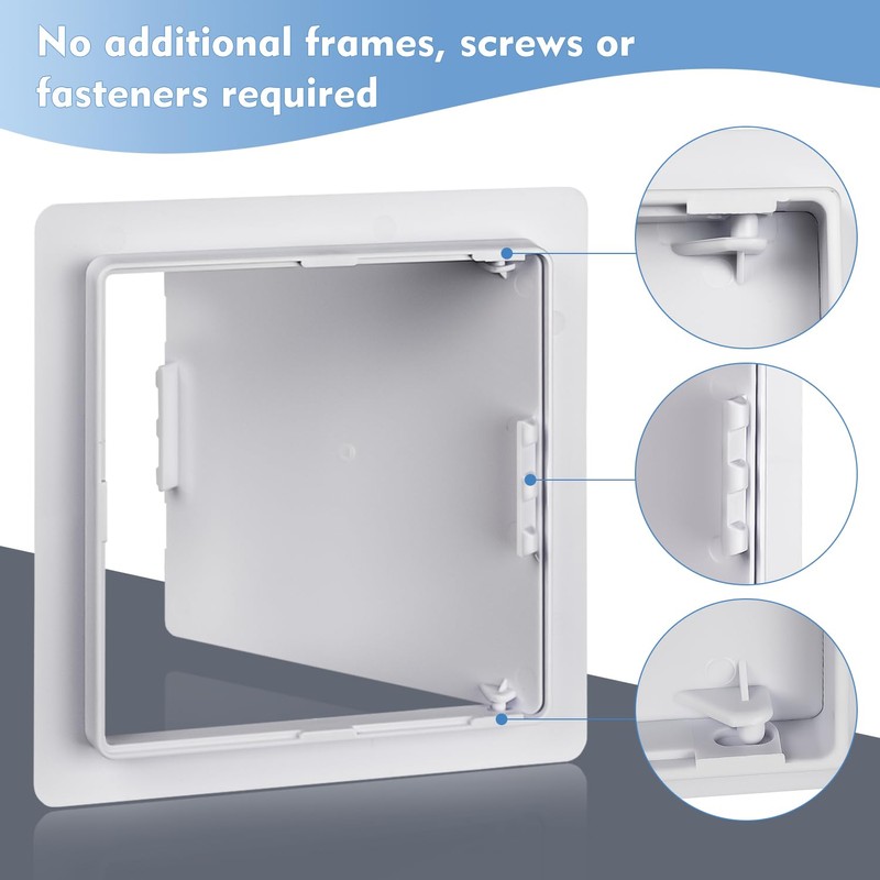Donext Access Panel for Drywall 8x8 in, 2PC Plastic Wall