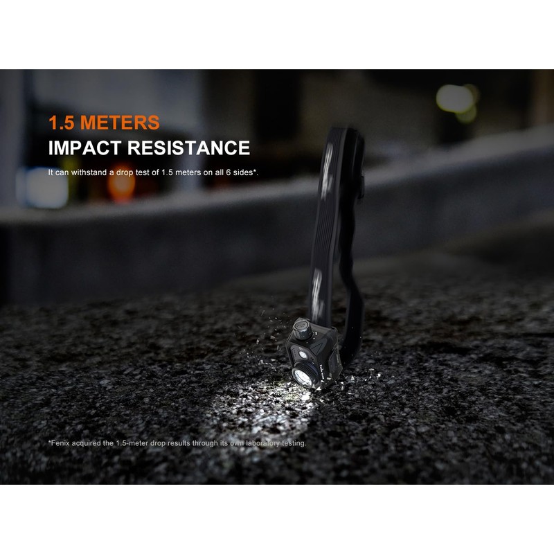 Fenix HL45R 1000 Lumen Adjustable Beam Headlamp, Rechargeable, AAA Dual