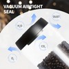 Dinana Coffee Bean Storage Container, Vacuum Glass Jar with Airtight